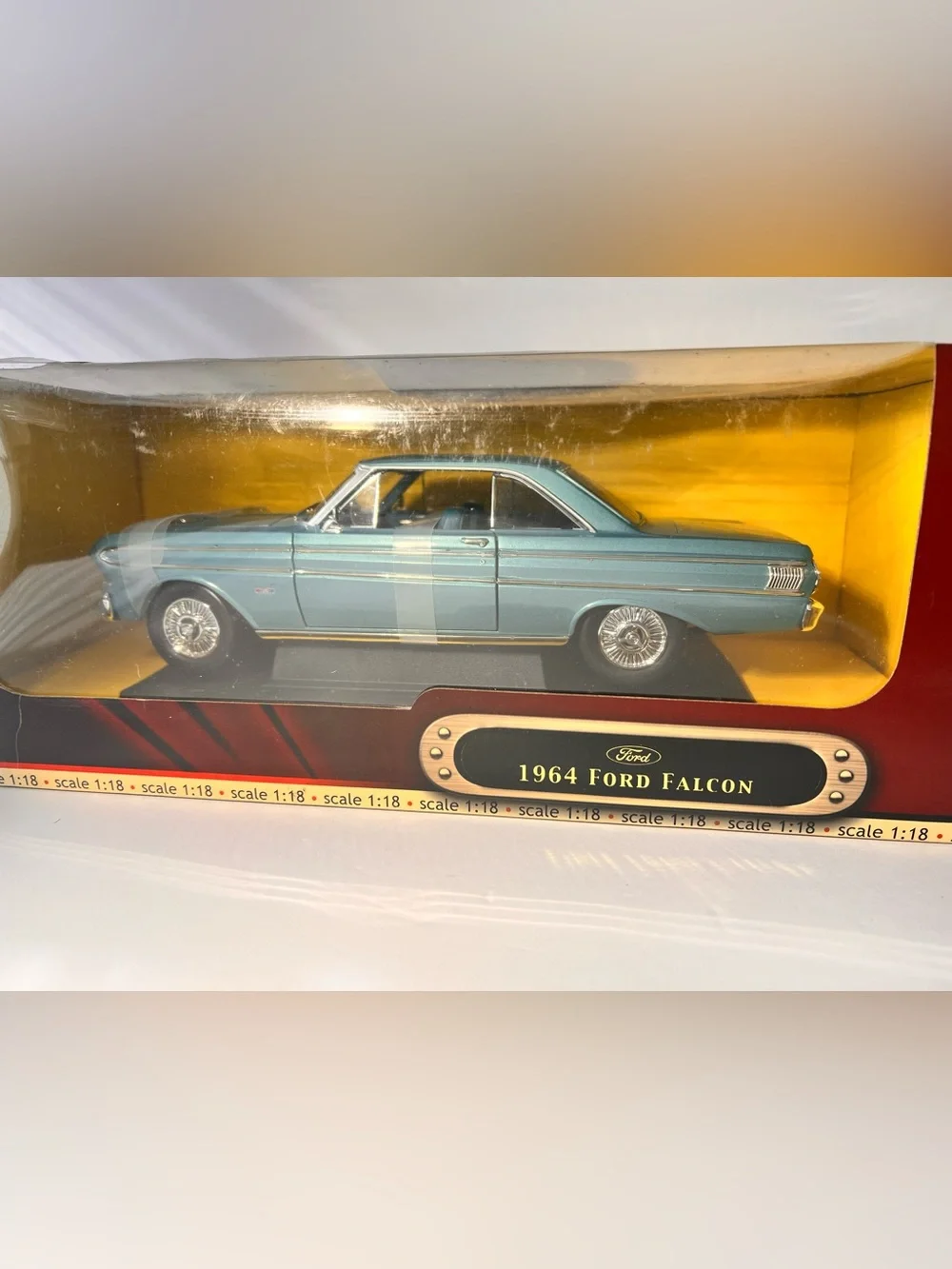 Yat Ming 1964 Ford Falcon 1:18 Road Signature Deluxe Diecast Blue #92708 Boxed